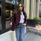Zipper Tweed Coat