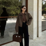 Solid Color Tweed Coat