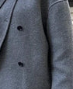 Solid Double-breasted Coat