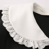 Heart Shaped Button Short Sleeved Dress
