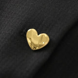 Heart Shaped Button Short Sleeved Dress