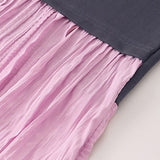 Splicing Straight Tube Long Skirt