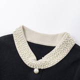 Round Neck Long Sleeved Knitted Dress