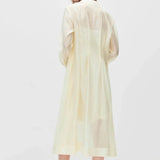 V-Neck Lace Mid Length Dress Set