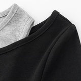 Black Long Sleeved Camisole Dress