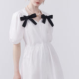 V-neck Bow Dress