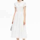 Round Neck Short Sleeved Dress