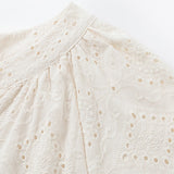 Lace Up Hollow Jacquard Dress