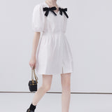 V-neck Bow Dress