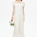 Off Shoulder Sleeveless A-line Dress