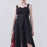 High Waisted A-Line Sleeveless Dress