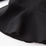 V-neck Fashionable Mid Length Dress