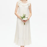 Off Shoulder Sleeveless A-line Dress