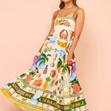 Graffiti camisole dress