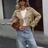Cropped Double-Breasted Jacket