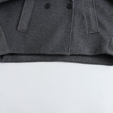 Street Style Mixed Fabric Coat
