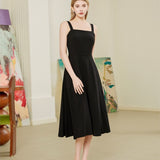 Black camisole dress
