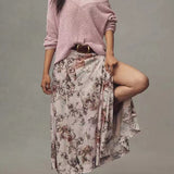 Slouchy V-Neck Knit Sweater