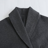 Street Style Mixed Fabric Coat