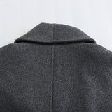 Street Style Mixed Fabric Coat