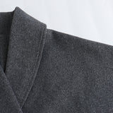 Street Style Mixed Fabric Coat