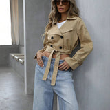 Cropped Double-Breasted Jacket
