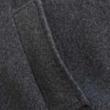Street Style Mixed Fabric Coat