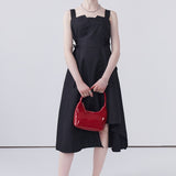 High Waisted A-Line Sleeveless Dress