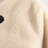Spring buckle fleece jacket