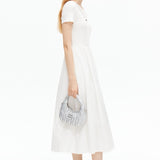 Round Neck Short Sleeved Dress