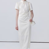 Standing Collar Buckle Cheongsam