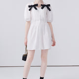 V-neck Bow Dress