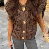 Short knit vest