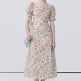 Lace Up Waist Cinching Dress