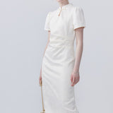 Standing Collar Buckle Cheongsam