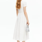 Round Neck Short Sleeved Dress