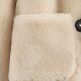 Spring buckle fleece jacket