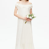 Off Shoulder Sleeveless A-line Dress