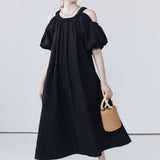 Off Shoulder Short Sleeved Dress