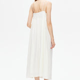 White V-neck Spaghetti Strap Dress