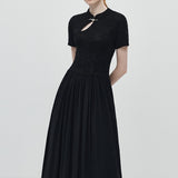 Chinese Style Standing Collar Dress