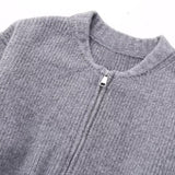 Zipper Knitted Pilot Jacket
