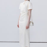 Standing Collar Buckle Cheongsam