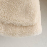 Spring buckle fleece jacket