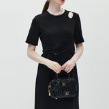 Round Neck Short Sleeved Dress