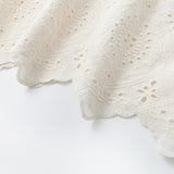 Lace Up Hollow Jacquard Dress