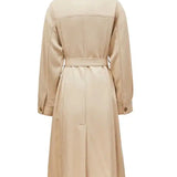 Loose Collar Split Trench Coat - BOOGOO