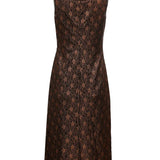 Organza Slit Waist Cinching Dress