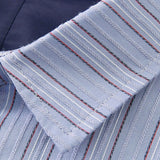Striped Lapel Patchwork Dress