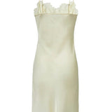 V-Neck Lace Mid Length Dress Set